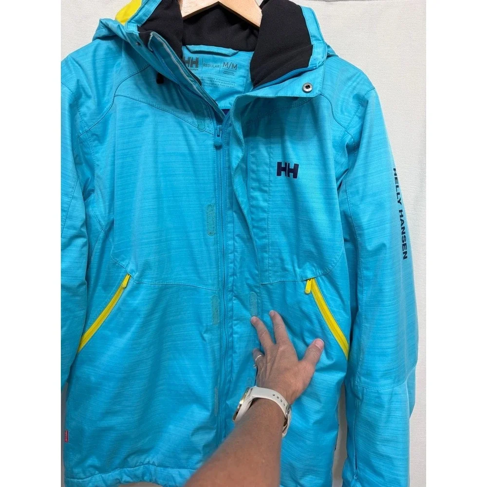 Helly Hansen Helly Tech Performance Blue Ski Jacket Recco Medium Men's Unisex